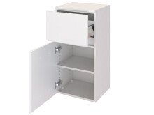 Badezimmer-Set >Baabe< (5-teilig) in Weiß - 190x47cm (BxT)