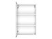 Badezimmer-Set >Baabe< (5-teilig) in Weiß - 190x47cm (BxT)