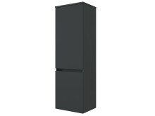 Badezimmer-Set >Baabe< (5-teilig) in Grau-Matt Graphit - 210x47cm (BxT)