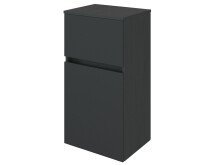 Badezimmer-Set >Baabe< (5-teilig) in Grau-Matt Graphit - 210x47cm (BxT)