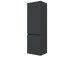 Badezimmer-Set >Baabe< (5-teilig) in Grau-Matt Graphit - 210x47cm (BxT)