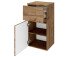 Badezimmer-Set >Baabe< (5-teilig) in Wotan-Eiche - 170x47cm (BxT)