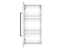 Hängeschrank >Luzern I< in Weiß aus Metall - 30x64x20cm (BxHxT)