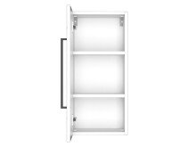 Hängeschrank >Luzern I< in Weiß aus Metall - 30x64x20cm (BxHxT)