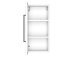 Hängeschrank >Luzern I< in Weiß aus Metall - 30x64x20cm (BxHxT)