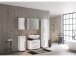 Hängeschrank >Luzern I< in Weiß aus Metall - 30x64x20cm (BxHxT)