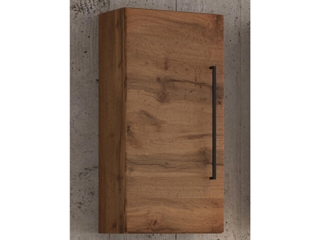 Hängeschrank >Luzern I< in Schwarz aus Metall - 30x64x20cm (BxHxT)