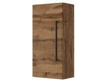 Hängeschrank >Luzern I< in Schwarz aus Metall - 30x64x20cm (BxHxT)