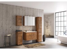 Unterschrank >Luzern I< in Schwarz aus Metall - 30x79x35cm (BxHxT)