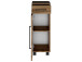 Unterschrank >Luzern I< in Schwarz aus Metall - 30x79x35cm (BxHxT)