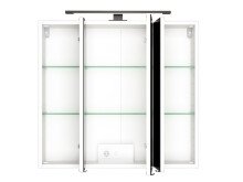 Spiegelschrank >Luzern I< in Weiß - 70x64x20cm (BxHxT)