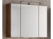 Spiegelschrank >Luzern I< in Schwarz - 80x64x20cm (BxHxT)