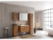 Spiegelschrank >Luzern I< in Schwarz - 80x64x20cm (BxHxT)