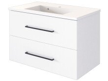 Waschtisch-Set >Luzern I< in Weiß aus Metall - 80x56x47cm (BxHxT)