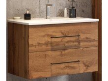 Waschtisch-Set >Luzern I< in Schwarz aus Metall -...