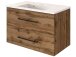Waschtisch-Set >Luzern I< in Schwarz aus Metall - 80x56x47cm (BxHxT)