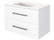 Waschtisch-Set >Luzern II< in Schwarz aus Keramik - 80x56x47cm (BxHxT)