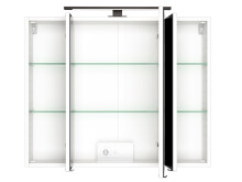Waschtisch-Set >Luzern I< in Weiß aus Glas - 80x47cm (BxT)