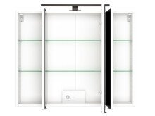 Waschtisch-Set >Luzern I< in Weiß aus Glas - 80x47cm (BxT)