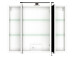 Waschtisch-Set >Luzern I< in Weiß aus Glas - 80x47cm (BxT)