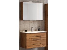 Waschtisch-Set >Luzern I< in Schwarz aus Glas -...