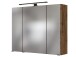 Waschtisch-Set >Luzern I< in Schwarz aus Glas - 80x47cm (BxT)