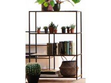 Regal >Carney< in Wildeiche aus Metall - 77x114x35cm (BxHxT)