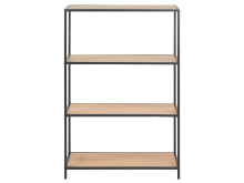 Regal >Carney< in Wildeiche aus Metall - 77x114x35cm (BxHxT)