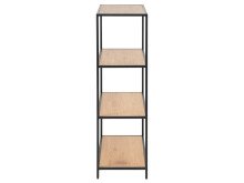 Regal >Carney< in Wildeiche aus Metall - 77x114x35cm (BxHxT)