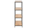 Regal >Carney< in Wildeiche aus Metall - 77x114x35cm (BxHxT)