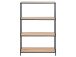 Regal >Carney< in Wildeiche aus Metall - 77x114x35cm (BxHxT)