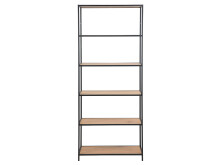 Regal >Carney< in Wildeiche aus Metall - 77x185x35cm (BxHxT)