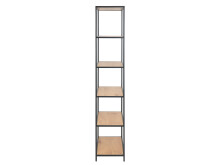 Regal >Carney< in Wildeiche aus Metall - 77x185x35cm (BxHxT)