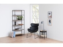 Regal >Carney< in Wildeiche aus Metall - 77x185x35cm (BxHxT)