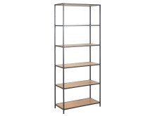 Regal >Carney< in Wildeiche aus Metall - 77x185x35cm (BxHxT)