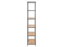 Regal >Carney< in Wildeiche aus Metall - 77x185x35cm (BxHxT)