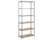 Regal >Carney< in Wildeiche aus Metall - 77x185x35cm (BxHxT)