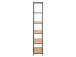 Regal >Carney< in Wildeiche aus Metall - 77x185x35cm (BxHxT)