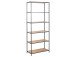 Regal >Carney< in Wildeiche aus Metall - 77x185x35cm (BxHxT)
