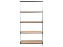 Regal >Carney< in Wildeiche aus Metall - 77x150x35cm (BxHxT)