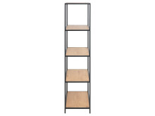 Regal >Carney< in Wildeiche aus Metall - 77x150x35cm (BxHxT)