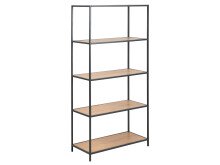 Regal >Carney< in Wildeiche aus Metall - 77x150x35cm (BxHxT)