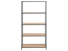 Regal >Carney< in Wildeiche aus Metall - 77x150x35cm (BxHxT)