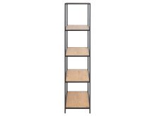 Regal >Carney< in Wildeiche aus Metall - 77x150x35cm (BxHxT)