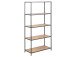 Regal >Carney< in Wildeiche aus Metall - 77x150x35cm (BxHxT)