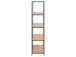 Regal >Carney< in Wildeiche aus Metall - 77x150x35cm (BxHxT)