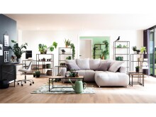Regal >Carney< in Wildeiche aus Metall - 77x114x35cm (BxHxT)