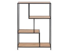 Regal >Carney< in Wildeiche aus Metall - 77x114x35cm (BxHxT)