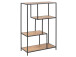 Regal >Carney< in Wildeiche aus Metall - 77x114x35cm (BxHxT)