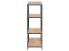 Regal >Carney< in Wildeiche aus Metall - 77x114x35cm (BxHxT)